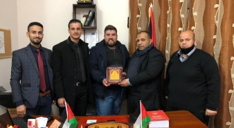 تهنئة الزميل حيدر الحلاق بافتتاح مكتبه الجديد