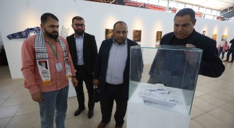 وفد من نقابة المحامين الشرعيين الفلسطينيين يشارك في فعاليات المعرض الوطني نتنفس حرية.